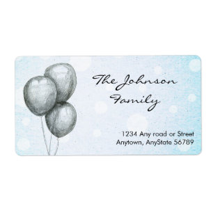 Address Label Balloons