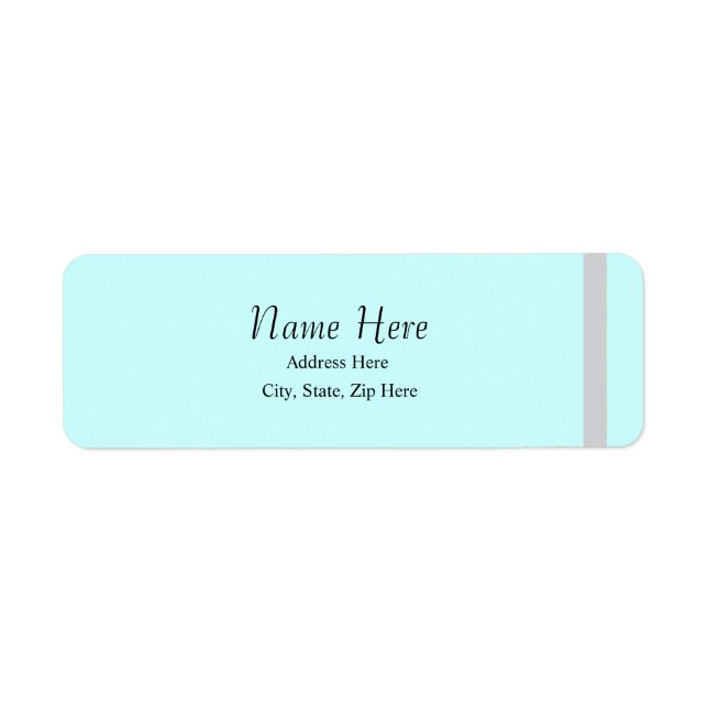 Address Label Return Address Label (Front)