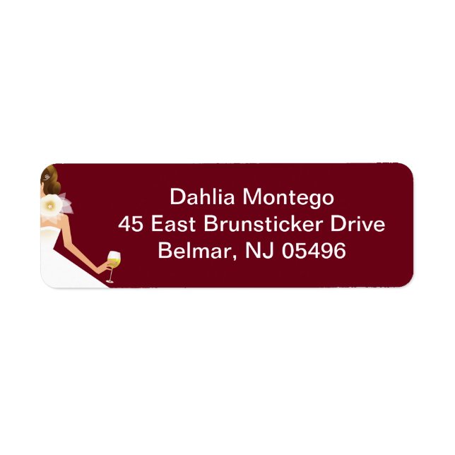 Address label return address label (Front)