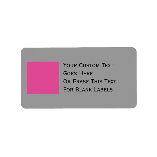 Address Label Template (Front)