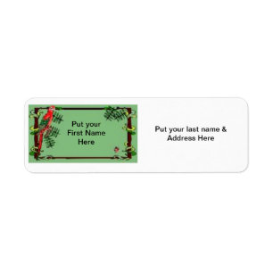 Address Label-Tropical Parrot Return Address Label
