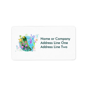Address Label - Under the Sea Pop Art