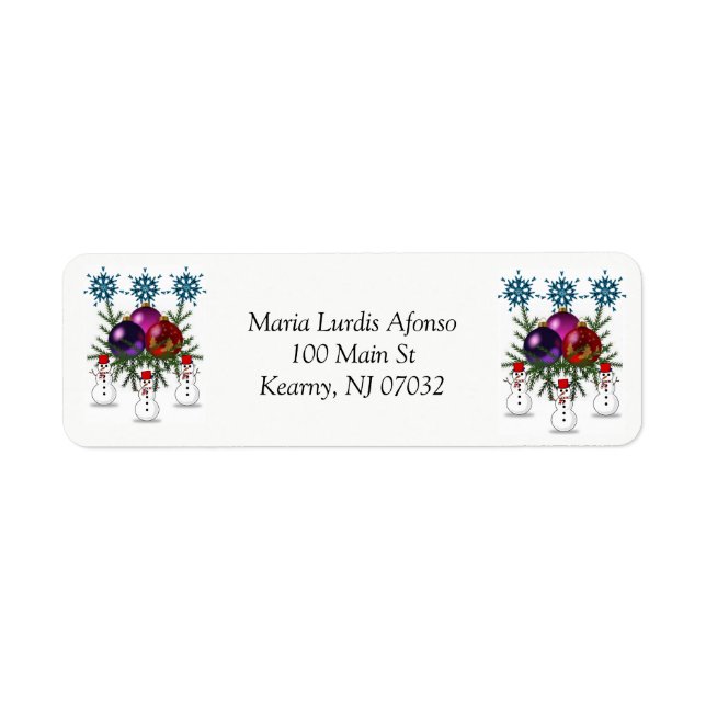 Address labels (Front)