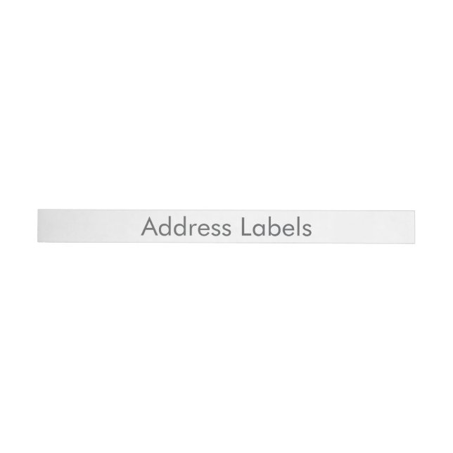 Address Labels (Individual)