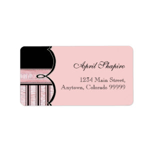 Address Labels - Baby Shower French Bow and Dots