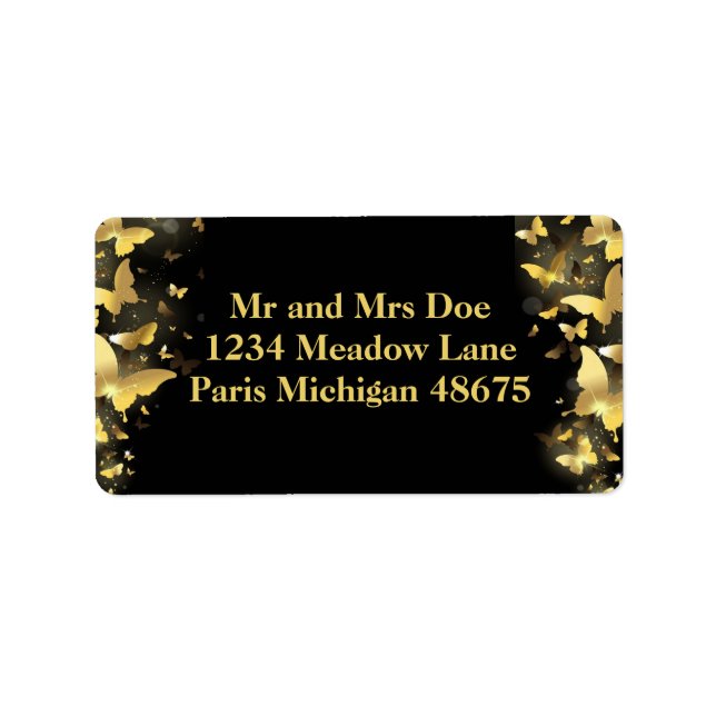 Address Labels/Butterflies Label (Front)