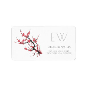 ADDRESS LABELS : FLORAL : CHERRY BLOSSOM