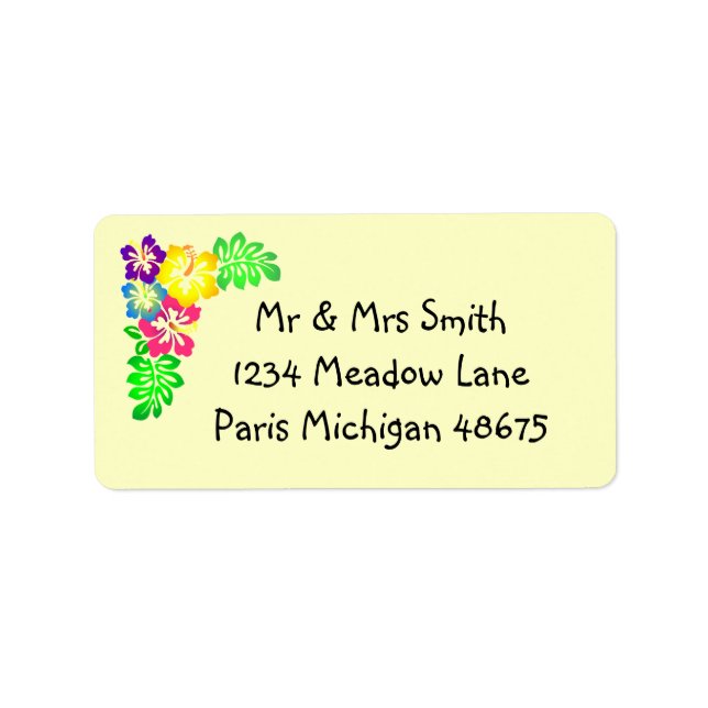 Address Labels/Floral Label (Front)