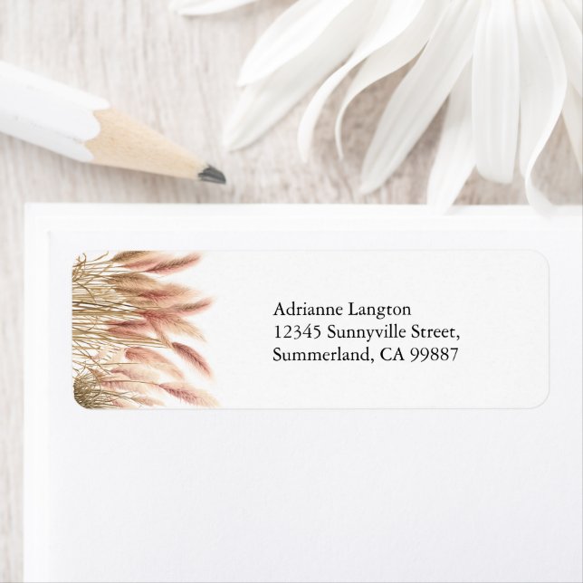 Address Labels, Flower Floral Address Stickers (Insitu)