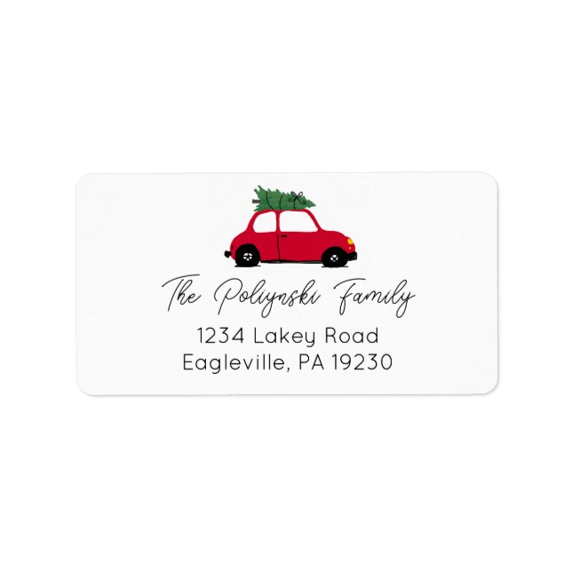 Address Labels Return Address Christmas (Front)