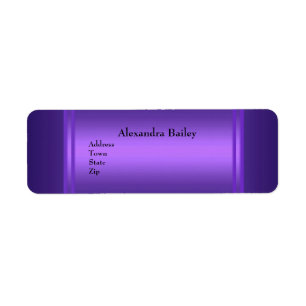 Address Labels Return Purple
