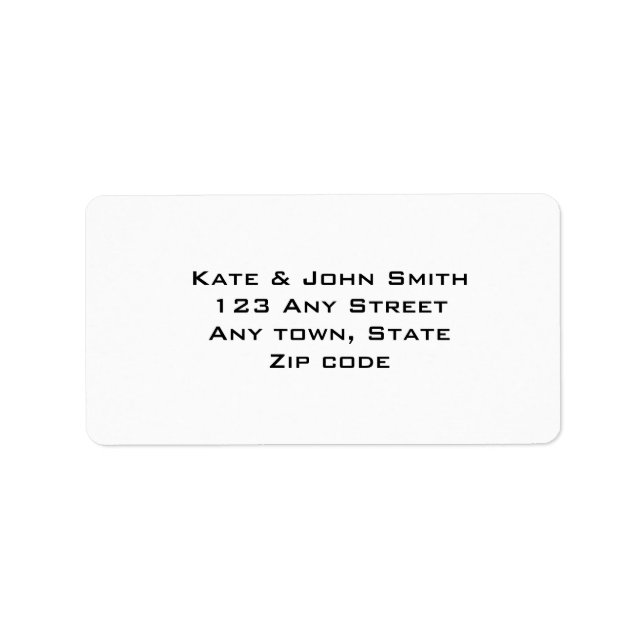 Address labels templates (Front)