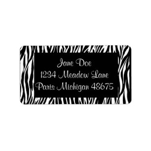 Address Labels/Zebra Stripes Label