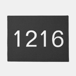 Address Numbers House Doormat
