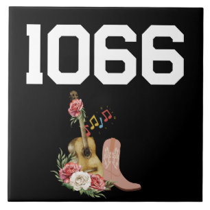 Address Tile Country & Western Editable Numbers