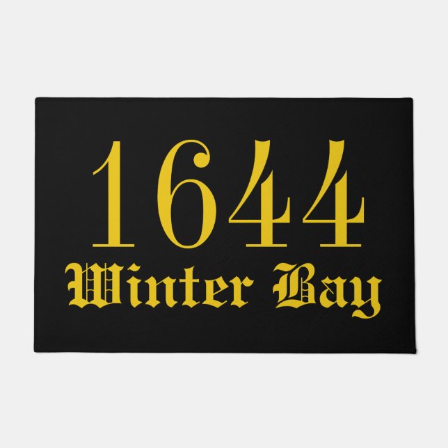 Address Welcome Door Mat (Front)