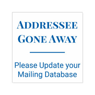 Addressee Gone Away - Not at this Address Self-inking Stamp