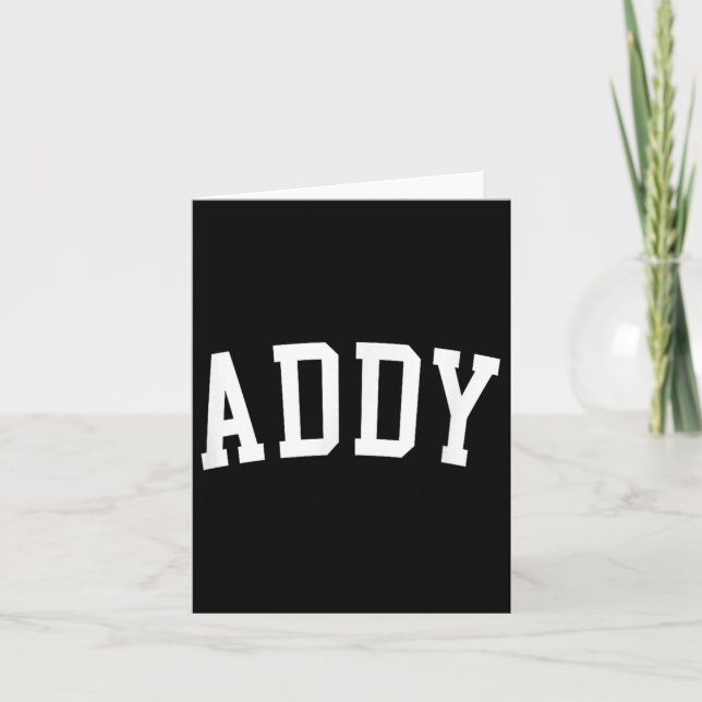 Addy _3  card (Front)