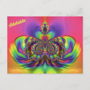 ADELAIDE ~ 3D Design Pattern ~ Multi Colours Postcard