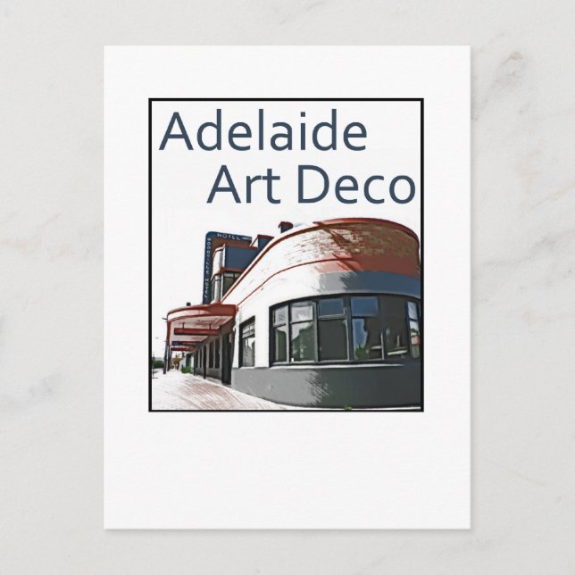 Adelaide Art Deco - Woodville Hotel Postcard (Front)
