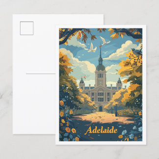Adelaide Australia Art Vintage Travel Postcard