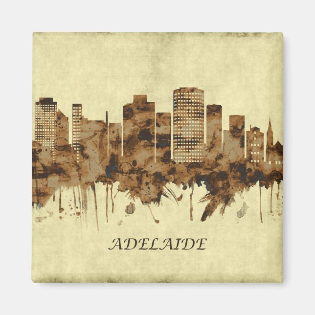 Adelaide Australia Cityscape Magnet (Front)