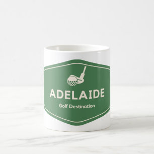 Adelaide Australia - Golf Course Destination Logo Coffee Mug