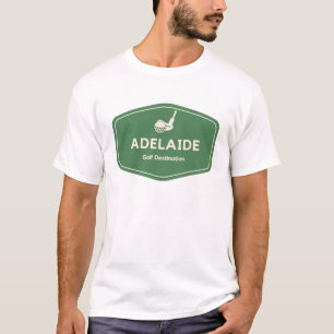 Adelaide Australia - Golf Course Destination Logo T-Shirt