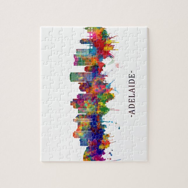 Adelaide Australia Skyline Jigsaw Puzzle (Vertical)