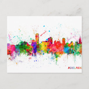 Adelaide Australia Skyline Postcard