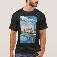 Adelaide Australia Travel Art Vintage