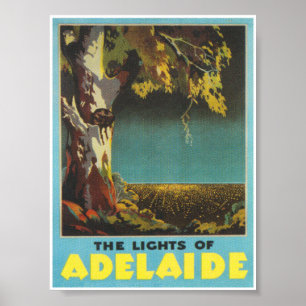 Adelaide Australia Vintage Travel Poster