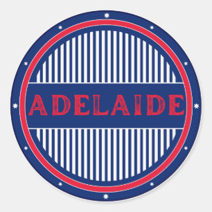 Adelaide City Pride Emblem – Australian Identity Classic Round Sticker