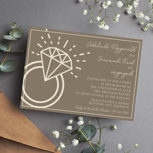 Adelaide | Curated Colour | Engagement Party Invitation (Creator Uploaded)
