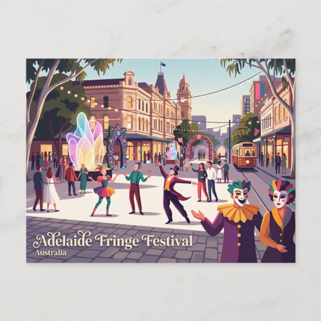 Adelaide Fringe Festival Australia Postcard (Front)