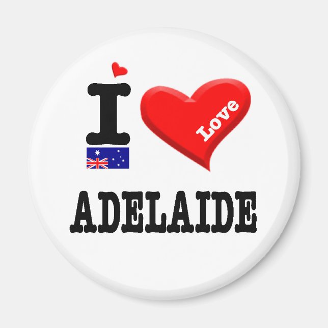 ADELAIDE - I Love Magnet (Front)