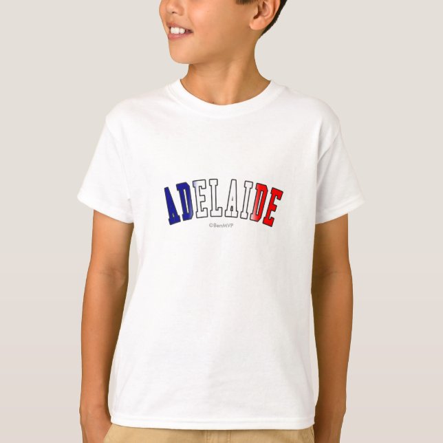 Adelaide in Australia national flag colours T-Shirt (Front)
