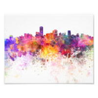 Adelaide skyline in watercolor background
