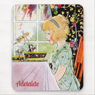 ADELAIDE ~ Vintage art ~ Johnny Gruelle ~ Fairies Mouse Pad