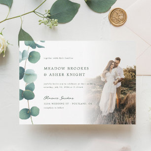 Adelaide Watercolor Eucalyptus Wedding Invitation