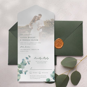 Adelaide Wedding Invitation With Postcard RSVP