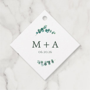 Adelaide Wedding Monogram Favour Tags