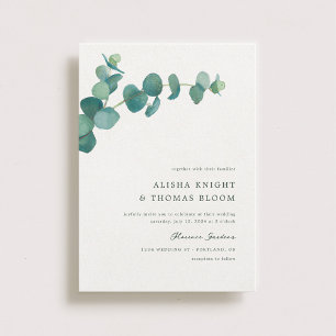 Adelaide Wedding Watercolor Eucalyptus Invitation