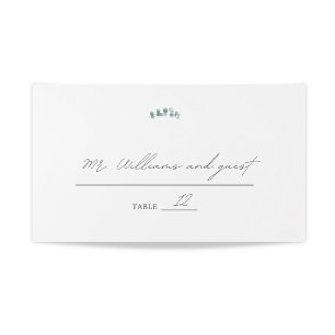 Adelaide Wedding Watercolor Eucalyptus Place Card