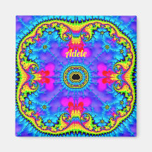 ADELE ~ 3D Fractal Design Fluoro Shades Magnet