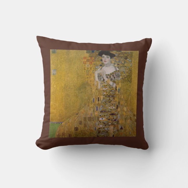 Adele Bloch Bauer by Gustav Klimt Cushion (Front)