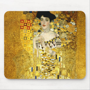 Adele Bloch-Bauer I by Gustav Klimt Art Nouveau Mouse Pad