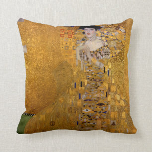 Adele Bloch-Bauer's Portrait by Gustav Klimt 1907 Cushion