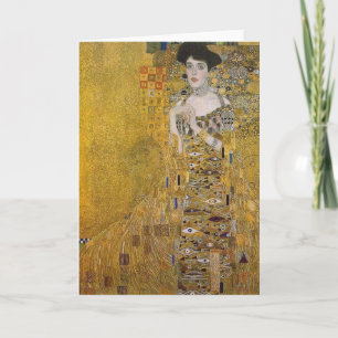 Adele Bloch-Bauer's Portrait  by Gustav Klimt Card