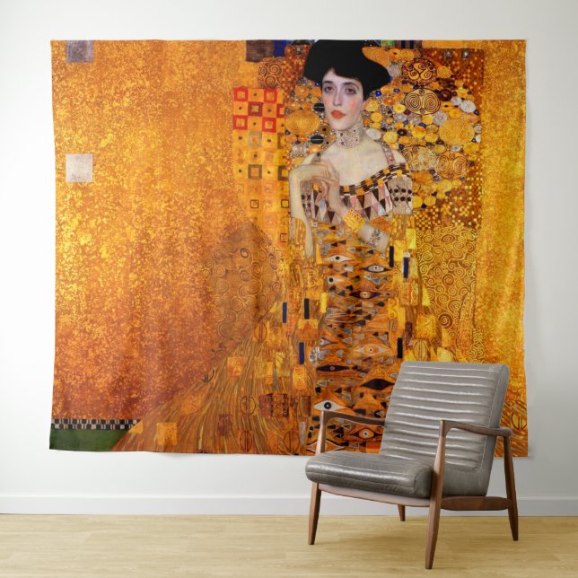 Adele Bloch-Bauer's Portrait by Gustav Klimt Tapestry (In Situ (Horizontal))